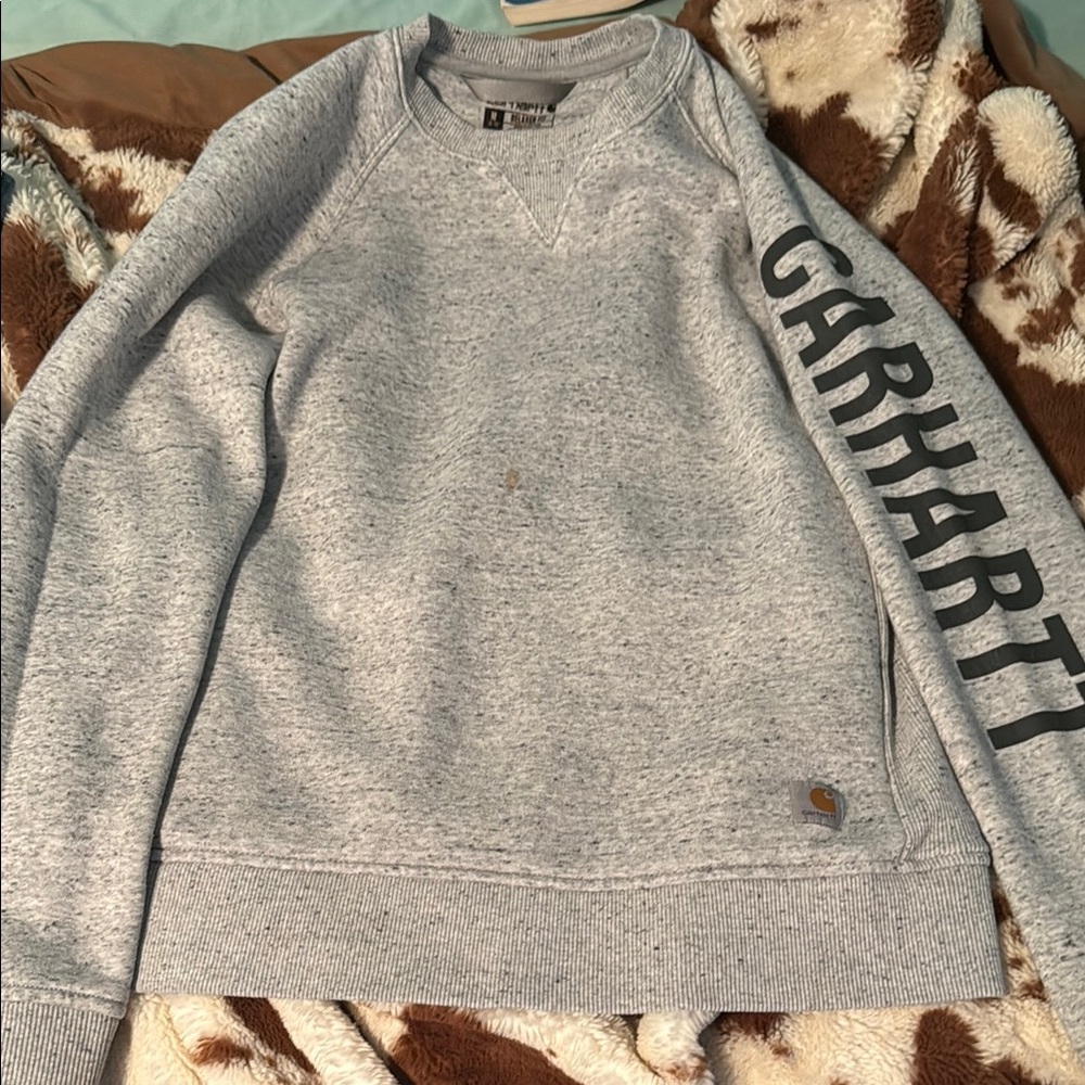 Carhartt Heather Gray Logo Sweatshirt